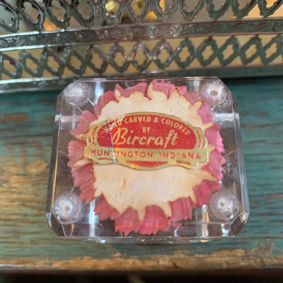 Vintage Bircraft lucite candle holder - Picture 2 of 2